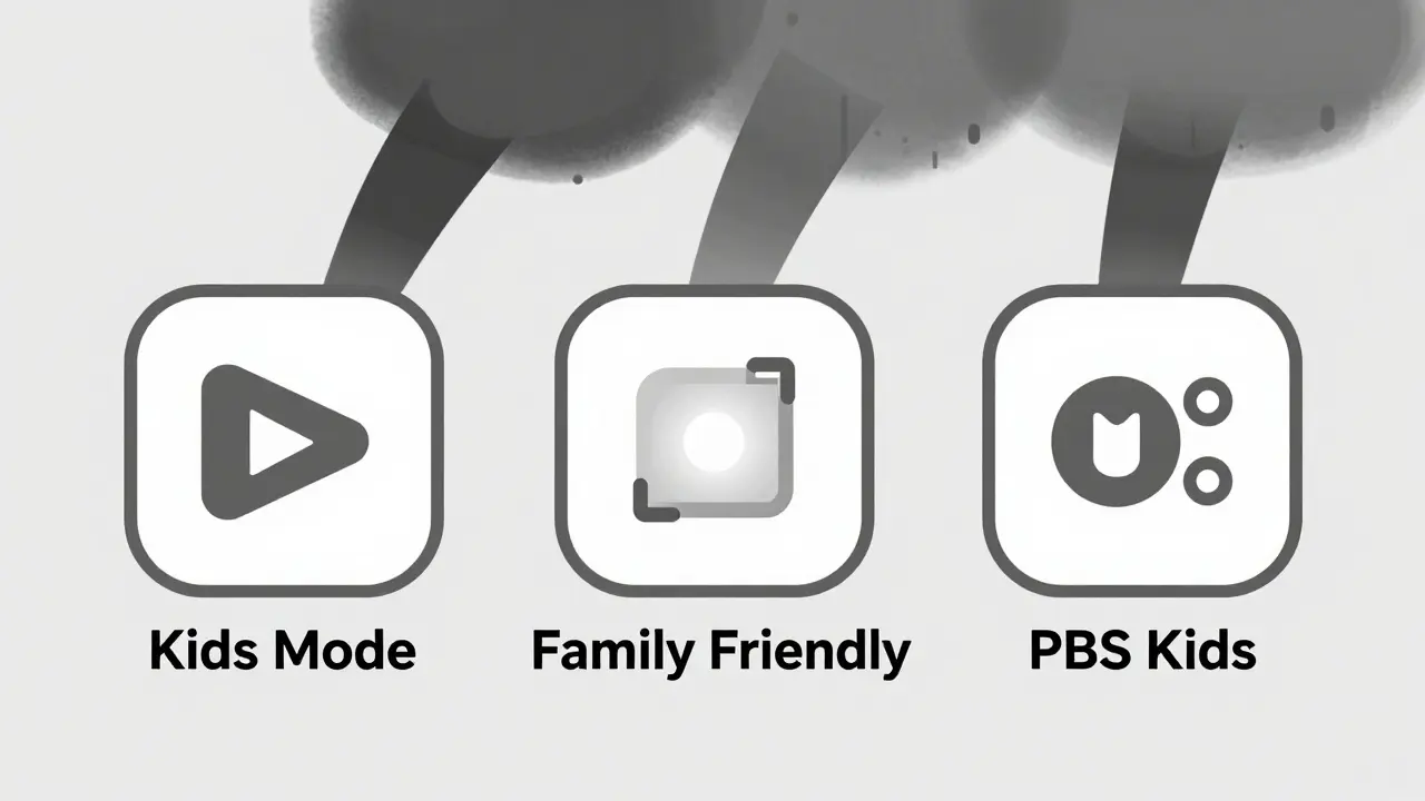 Three app icons showing data tracking vs. privacy: two leak data, one emits only light.