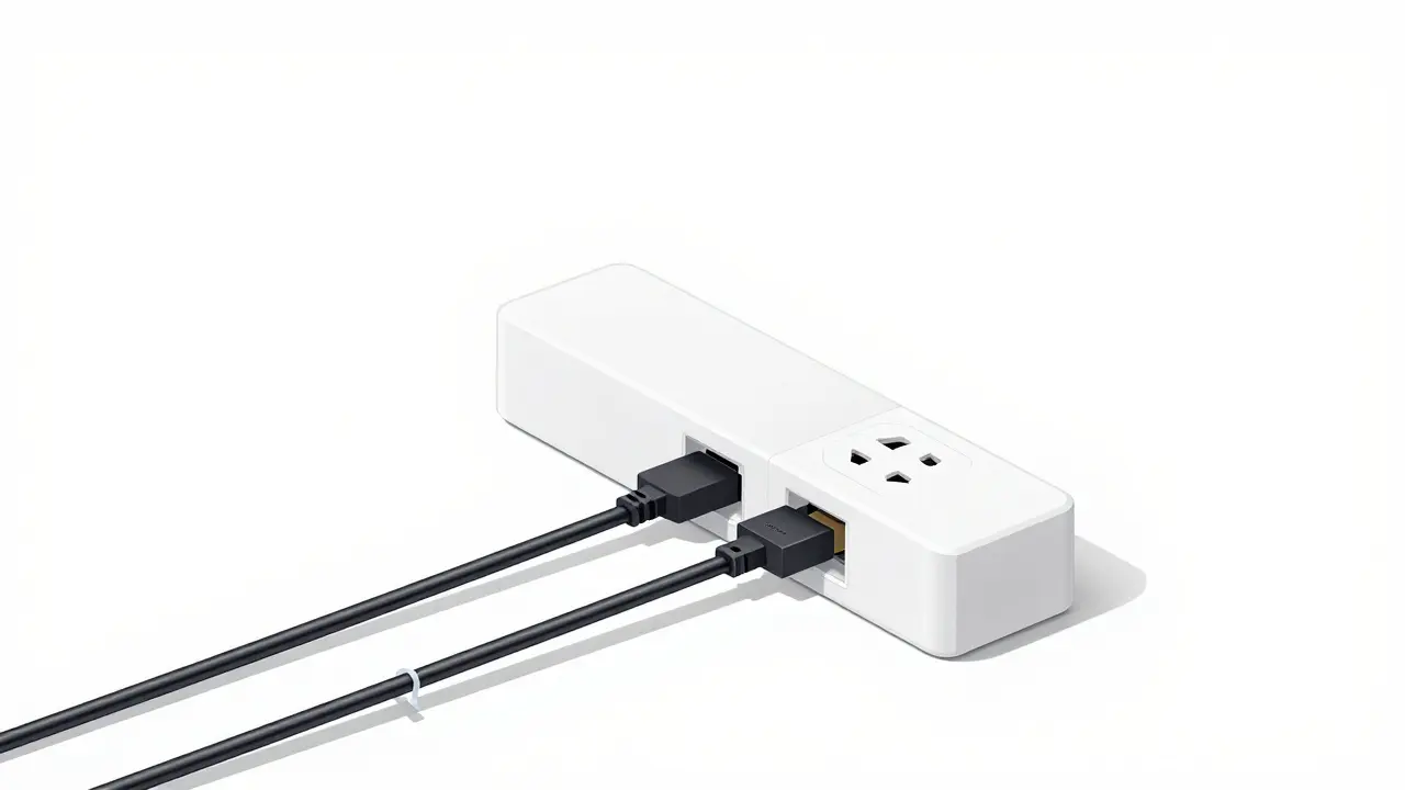 Wall outlet power adapter for streaming device
