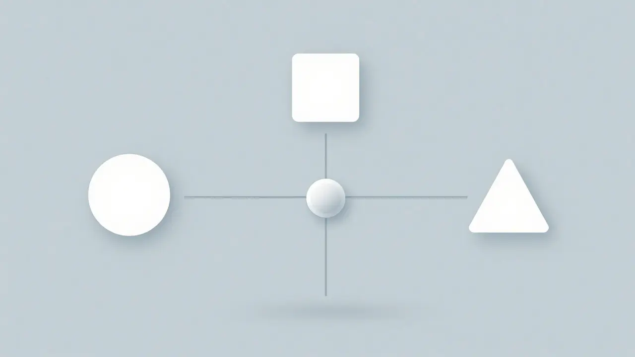 Abstract minimalist art with geometric shapes connected by lines symbolizing streaming.