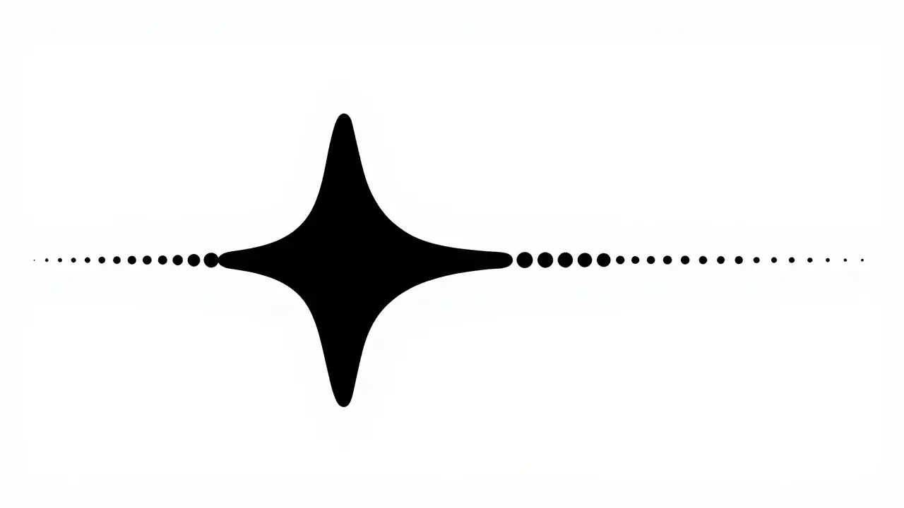 Abstract black and white graphic illustrating action pacing and rhythm.