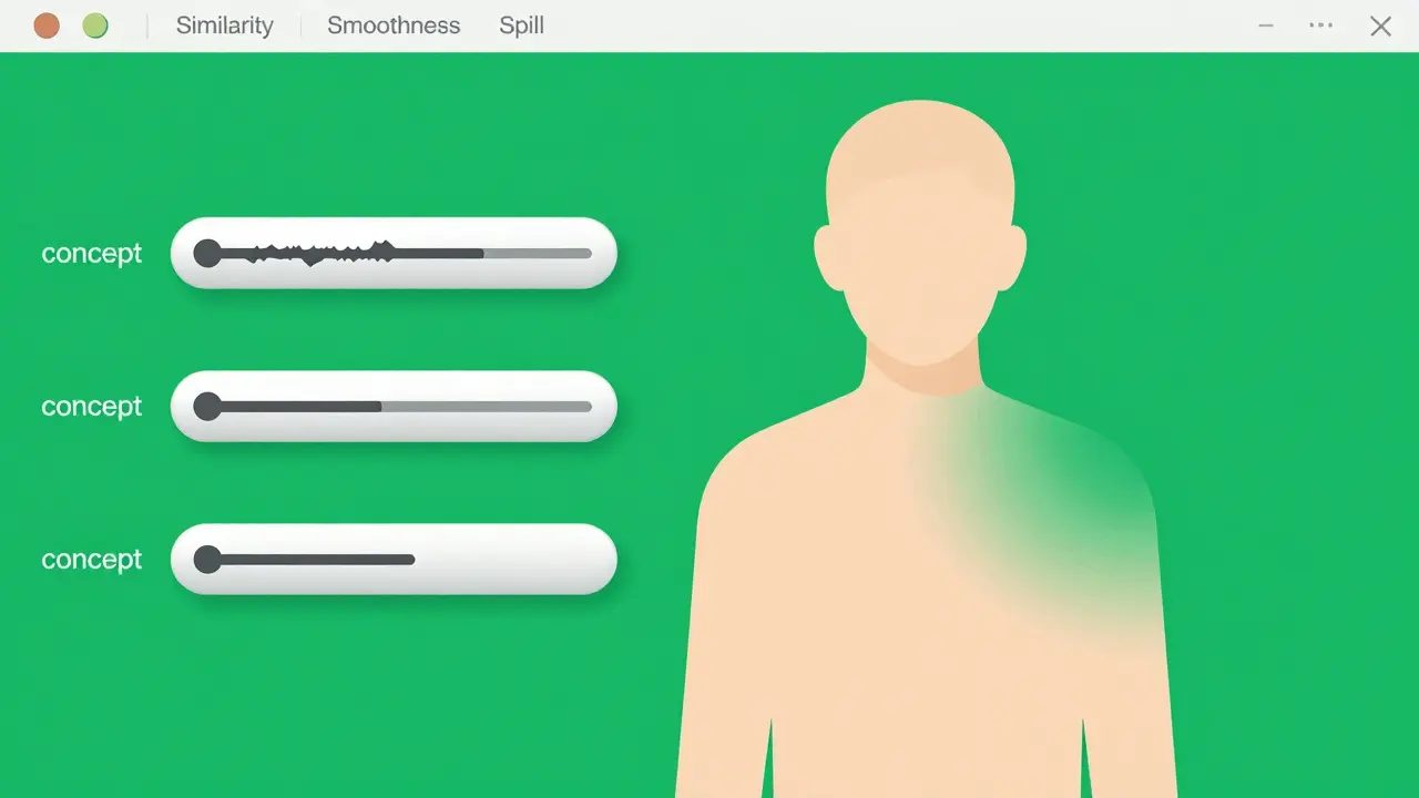 Conceptual graphic of video editing sliders smoothing edges