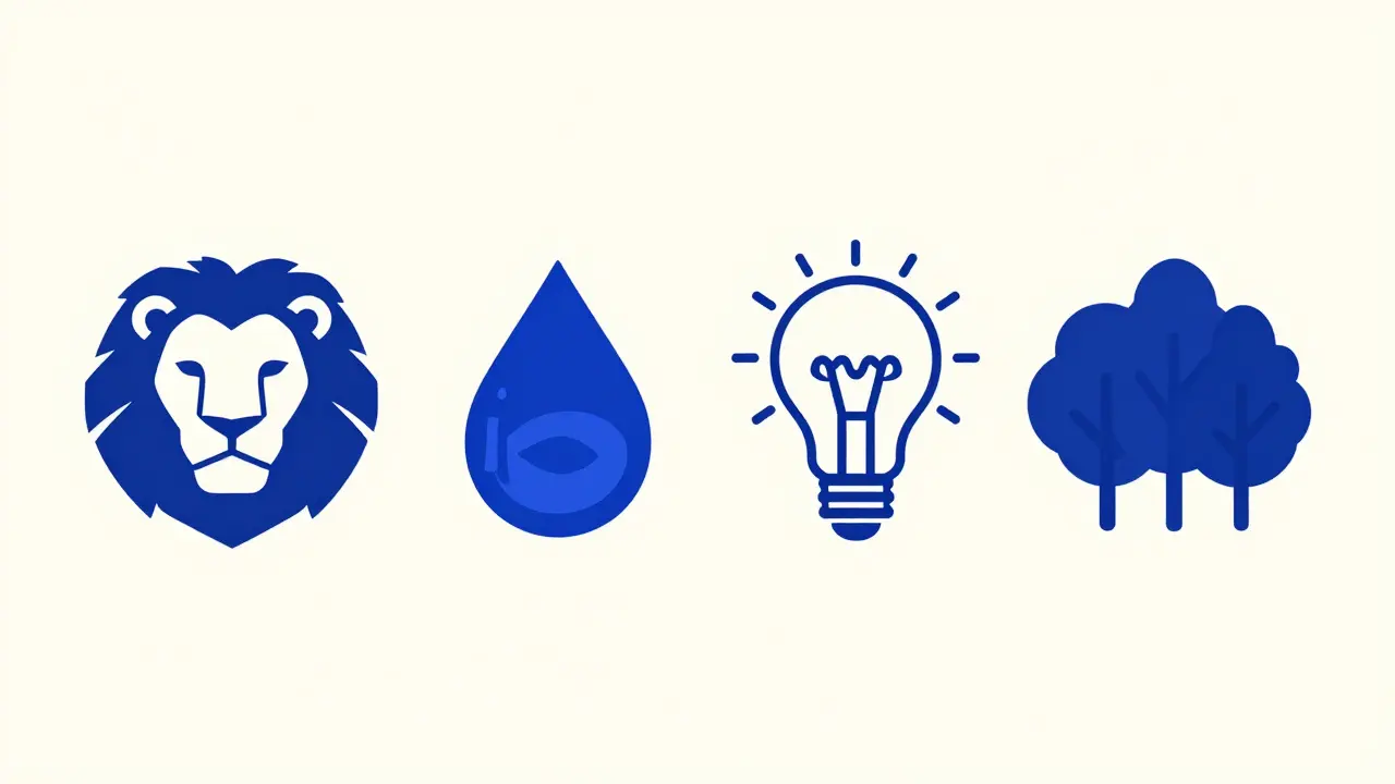 Four minimalist icons representing different streaming services niches