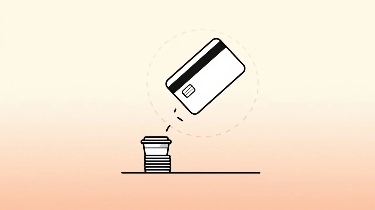 Credit card floating away from billing chains saving money