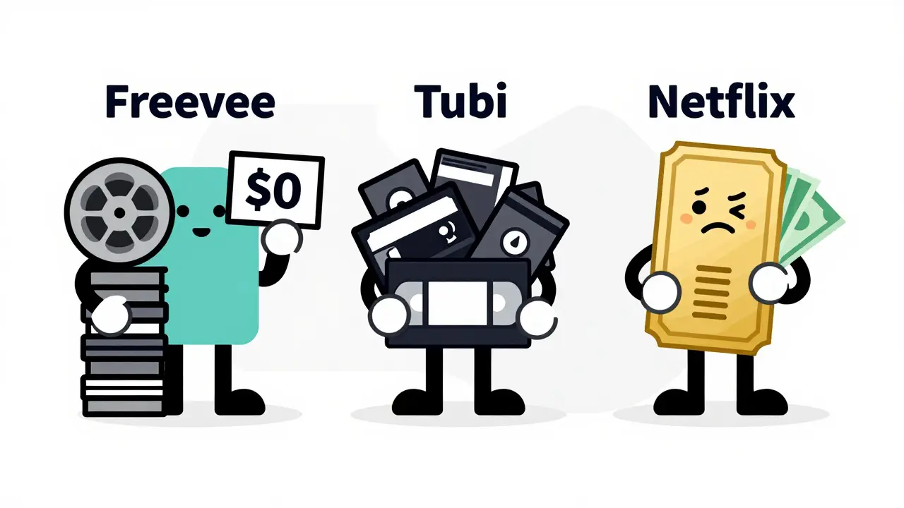 Comparison of Freevee, Tubi, and Netflix streaming services